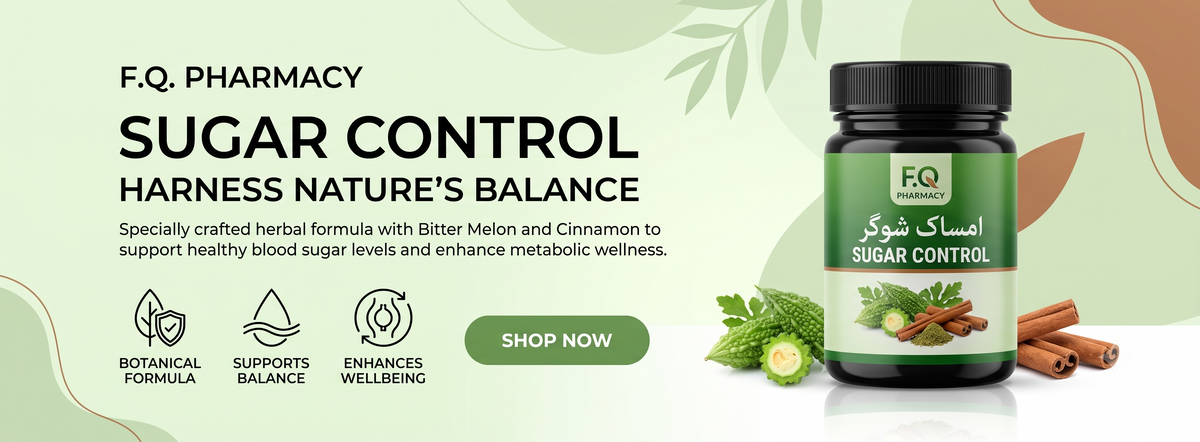 F.Q. Pharmacy Sugar Control herbal supplement with bitter melon and cinnamon for blood sugar balance