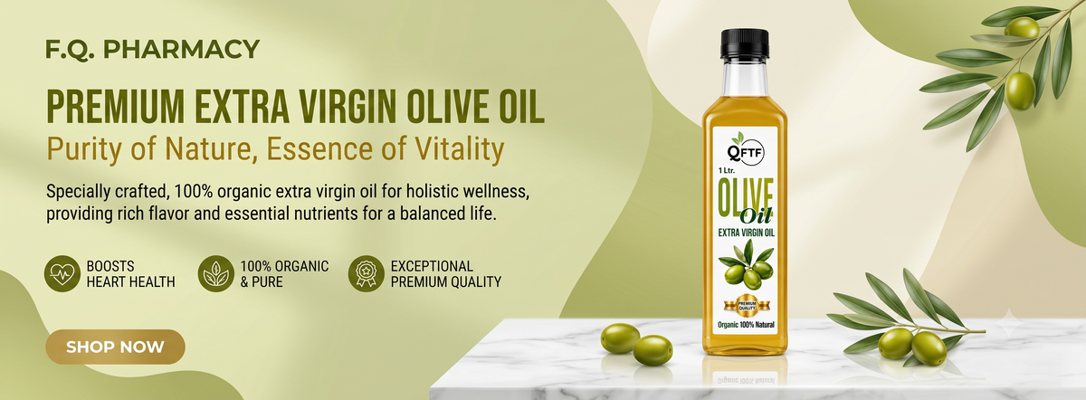 Premium extra virgin olive oil bottle with fresh olives on marble, organic & pure for holistic wellness