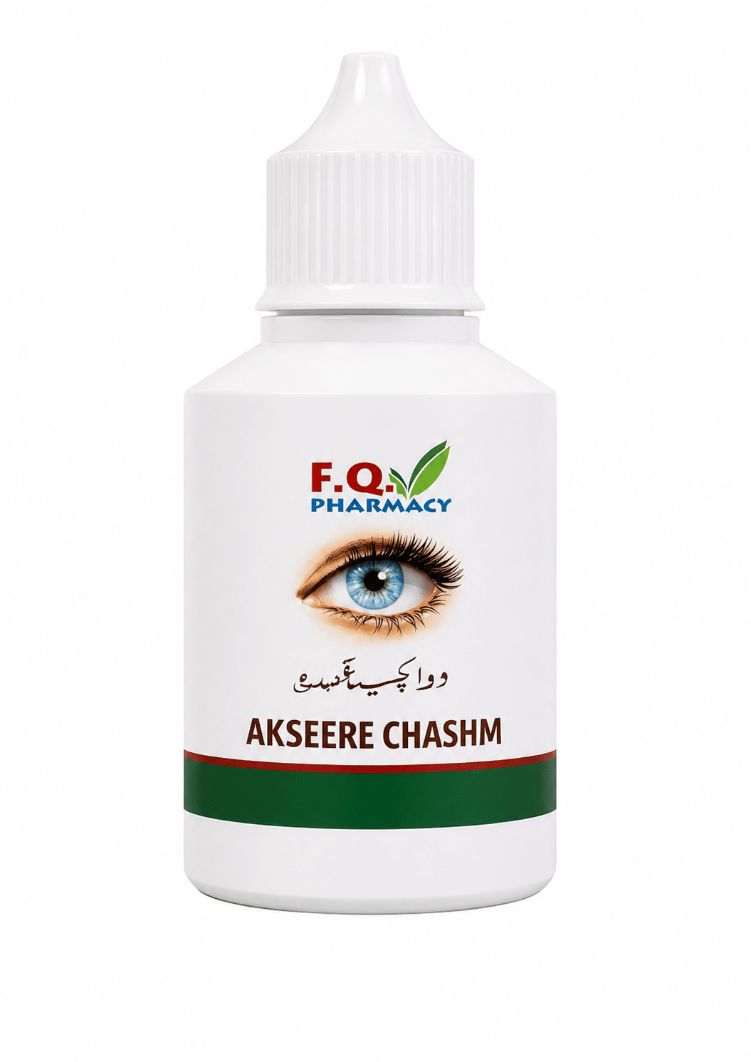 Akseere Chashm eye drops by F.Q. Pharmacy, traditional Unani herbal formulation for eye care