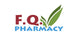 F.Q. Pharmacy logo with green leaves, symbolizing herbal and traditional medicine