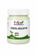 F.Q Pharmacy Itrifal Mulaiyin 125g herbal Unani medicine jar with green leaf logo